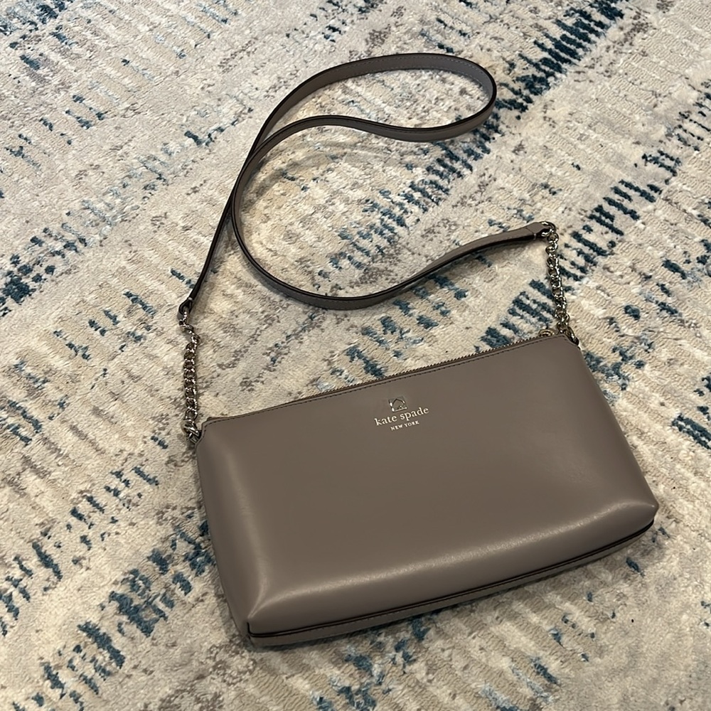 Kate Spade Leather Crossbody Taupe